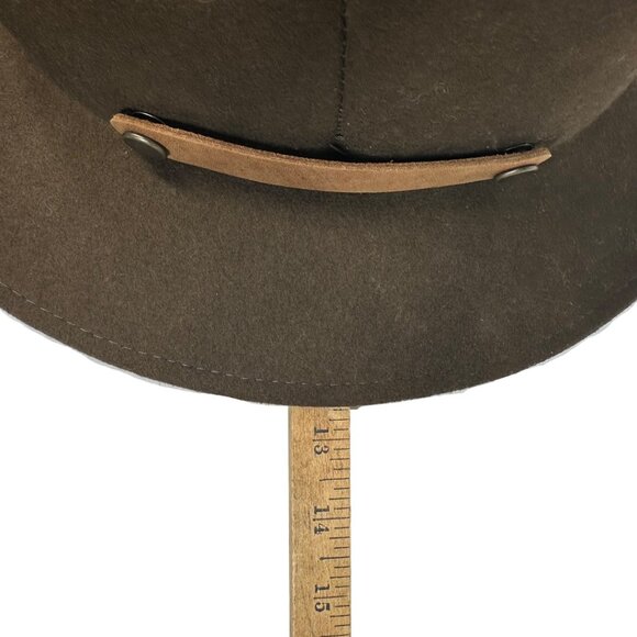 BAILEY ULTRA LITE‎ PACKER 100% WOOL HAT Bailey Lite Felt Crushable Wool Hat Brown USA Large “ultra  main image 4